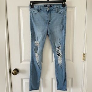 Hollister Light Blue High Rise Jean Leggings